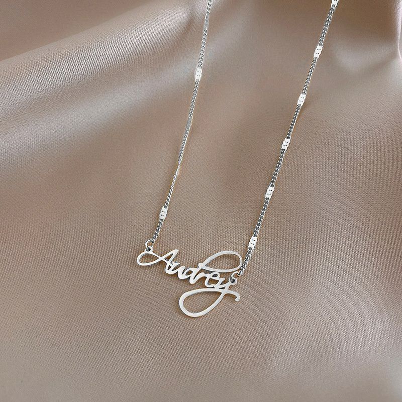 GG Audrey Kalung Rantai Pipih Titanium