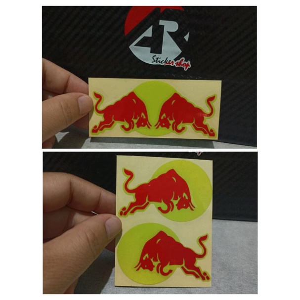 Sticker helm Redbull cutting