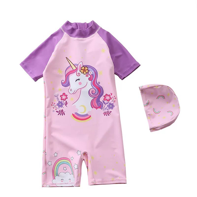 Baju Renang Jumpsuit Unicorn Swimsuit Renang Unicorn dan Dino Pakaian Renang Unicorn LUCU JT