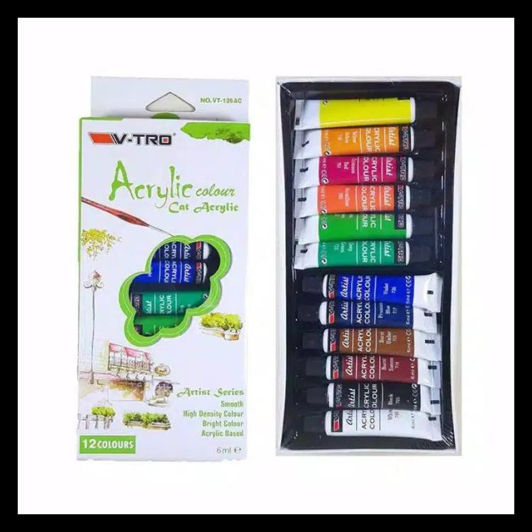 

New Produk Cat Acrylic V-Tec 12 Warna