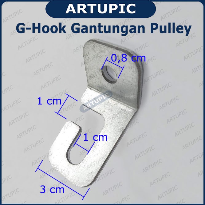 G-Hook Gantungan Pulley Puley G Hook Cocok untuk semua Pulley dan Hand Winch Kandang Ayam