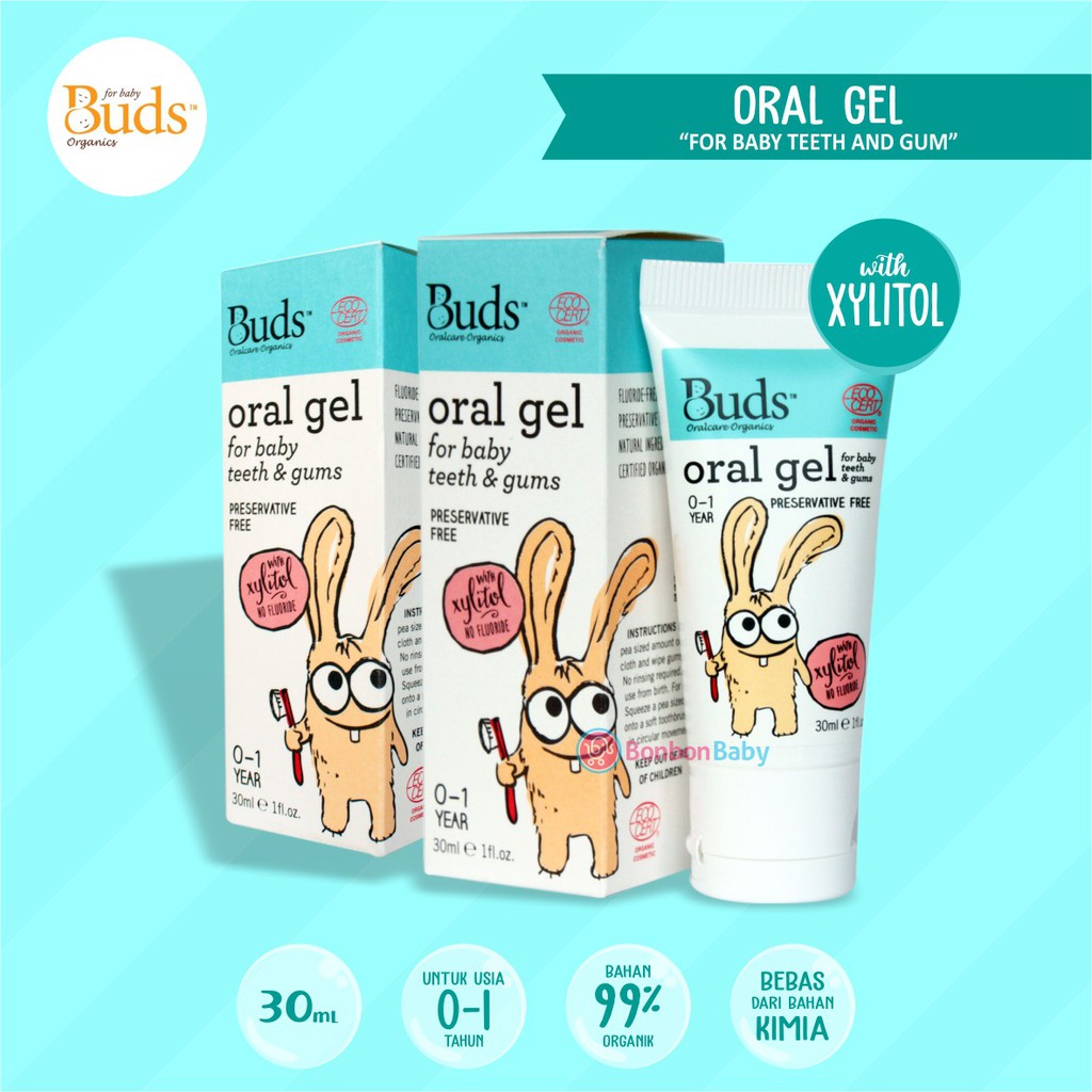 Oral Gel Buds Organic Toothpaste Odol Bayi