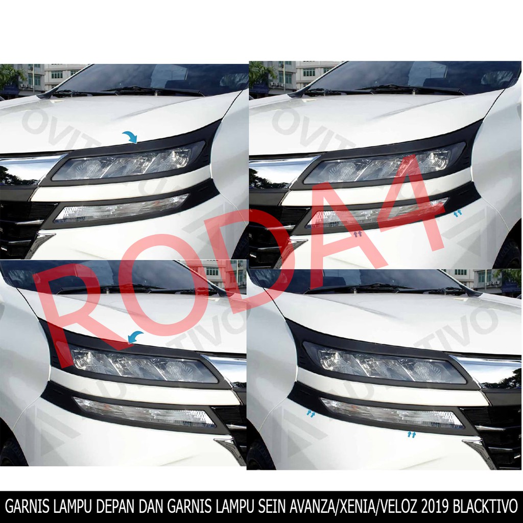 Garnish Lampu Depan Dan Garnis Sein Avanza Veloz Xenia 2019 Blacktivo