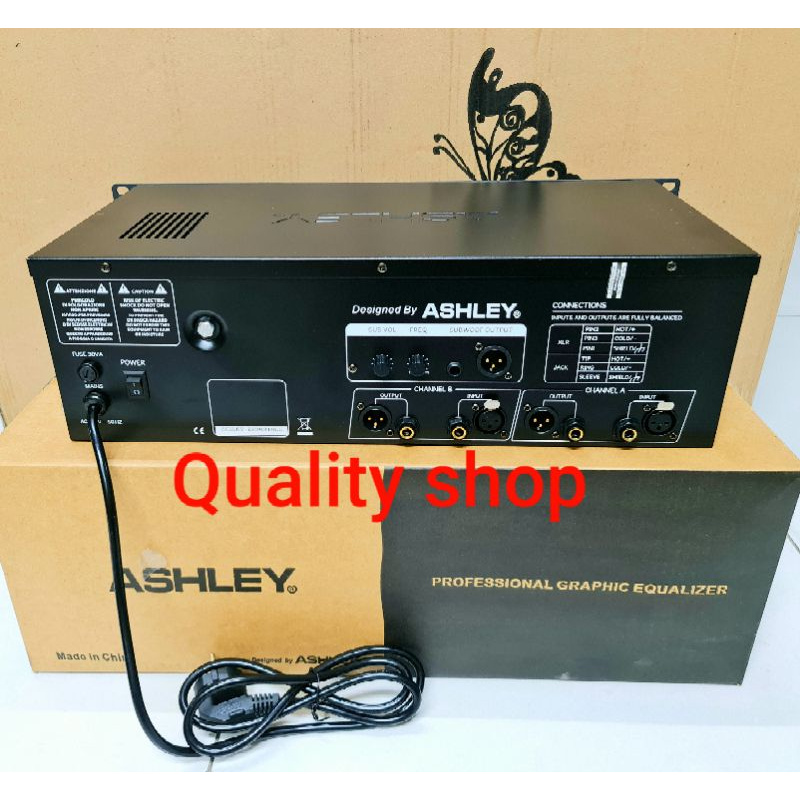 ASHLEY GQ50 | GQ 50 EQUALIZER ORIGINAL NEW WITH OUTPUT SUBWOOFER