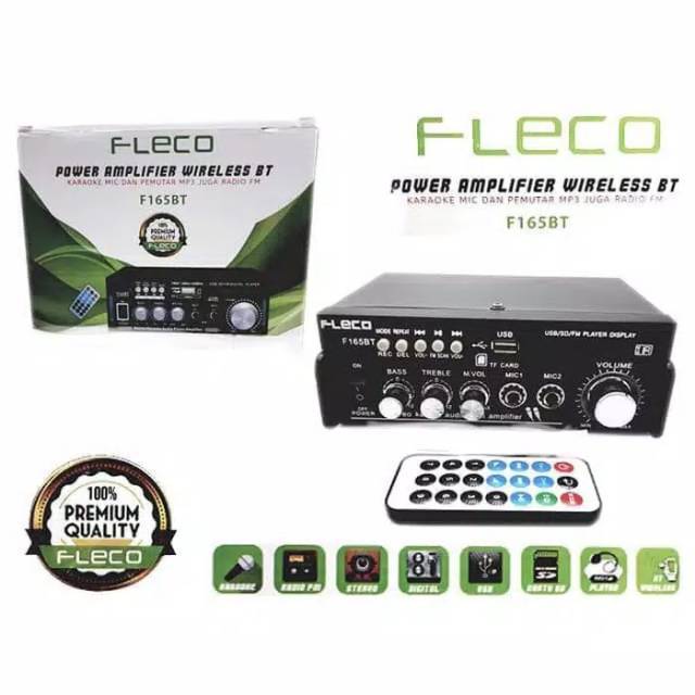 AMPLIFIER FLECO F-165 / 858A BT ( AC/DC )