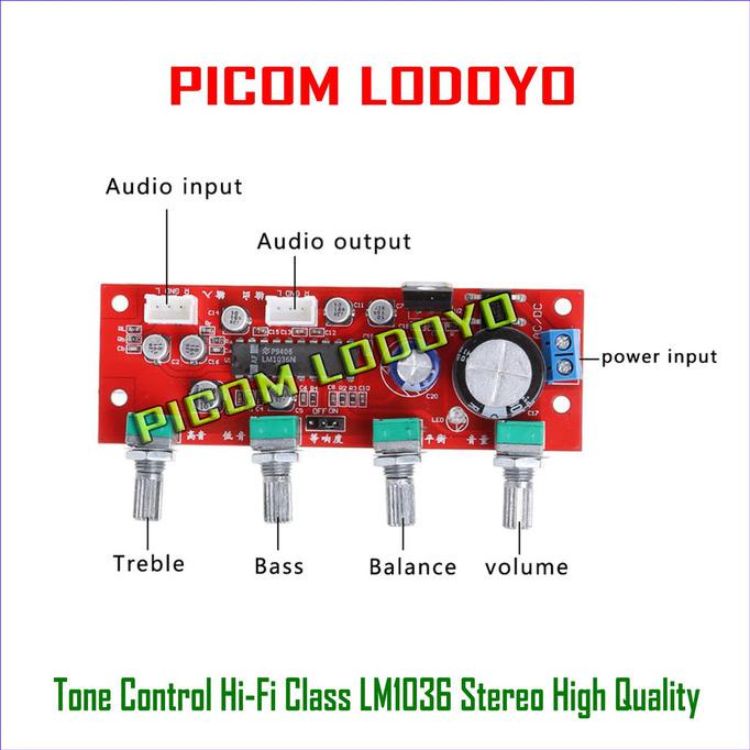 Tone Control Digital Hi-Fi Class LM1036 Stereo High Quality LM1036N MANTAP