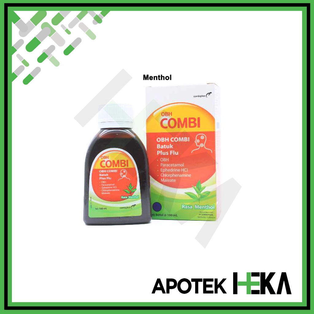 OBH Combi Batuk Plus Flu 60 ml / 100 ml - Sirup Obat Batuk Dewasa (SEMARANG)