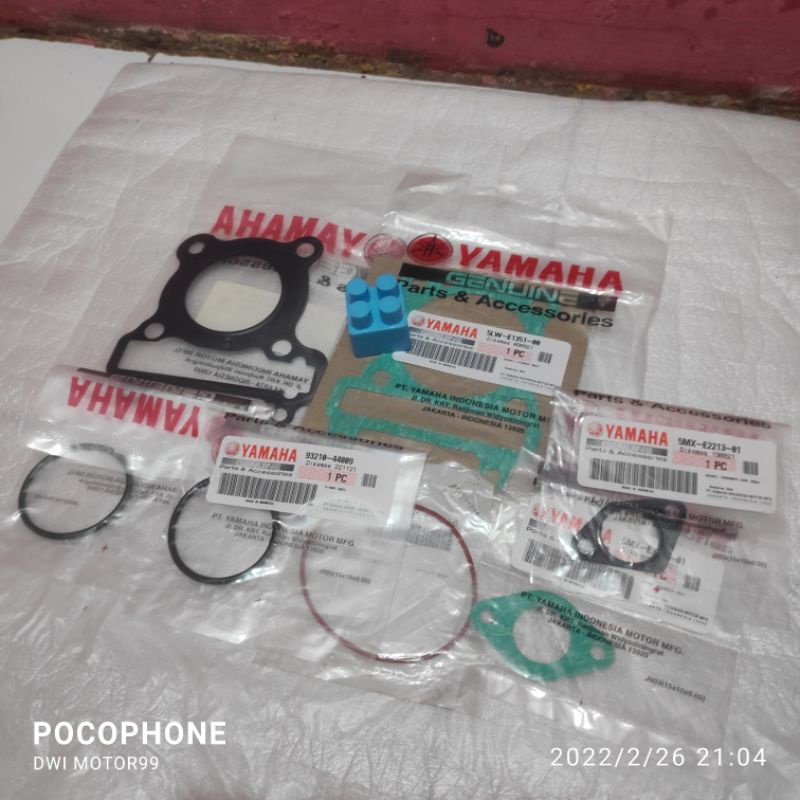 GASKET PAKING TOPSET MIO SPORTY SMILE NOUVO LELE Z 7 PCS ORIGINAL