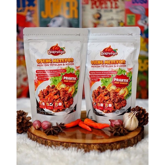 

Bolosego Oseng Mercon Tetelan Koyor (METEYOR) Kemasan 200gr
