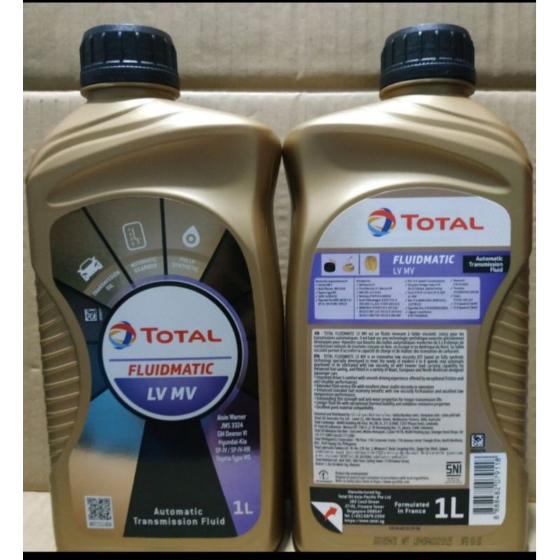 Oli matic ATF Total LVMV DEXRON 6 DEXTRON VI