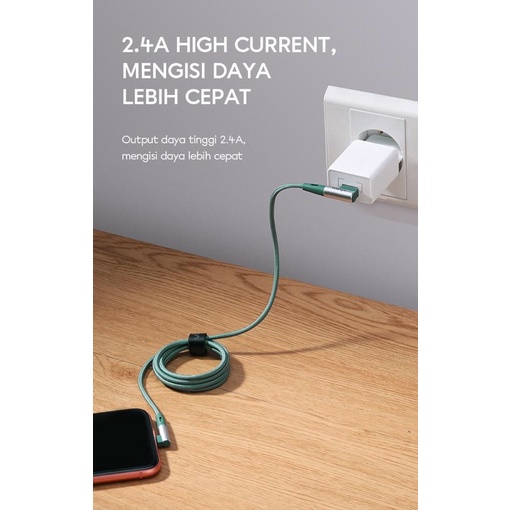 VIVAN Kabel Data BWL100S 100CM Cable Data Lightning 2.4A For iPhone Colorful Garansi Ori