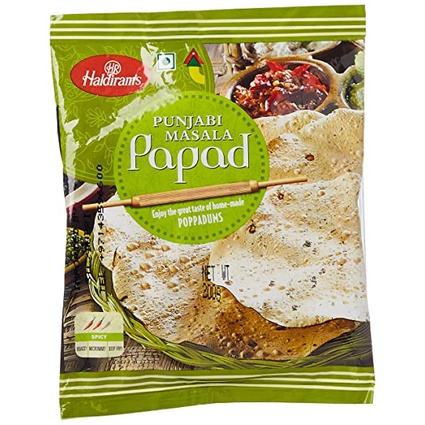 Kerupuk India Haldiram Punjabi Masala Papad