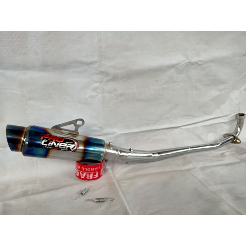 knalpot prolinear blue supra vega jupiter karisma supra 125 revo smash shogun