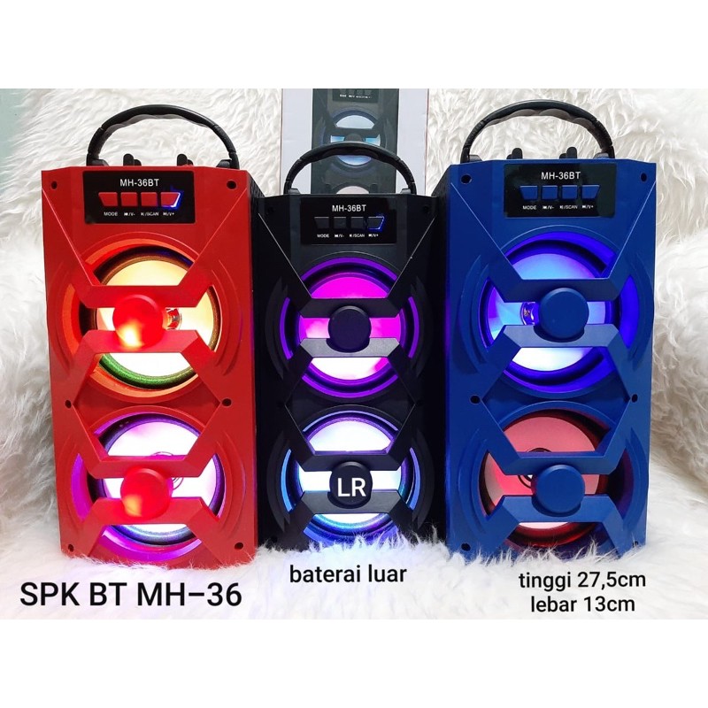 Speaker Bluetooth Portabel MH-36BT High Quality Bass + mic karaoke / Speaker Salon MH-36BT