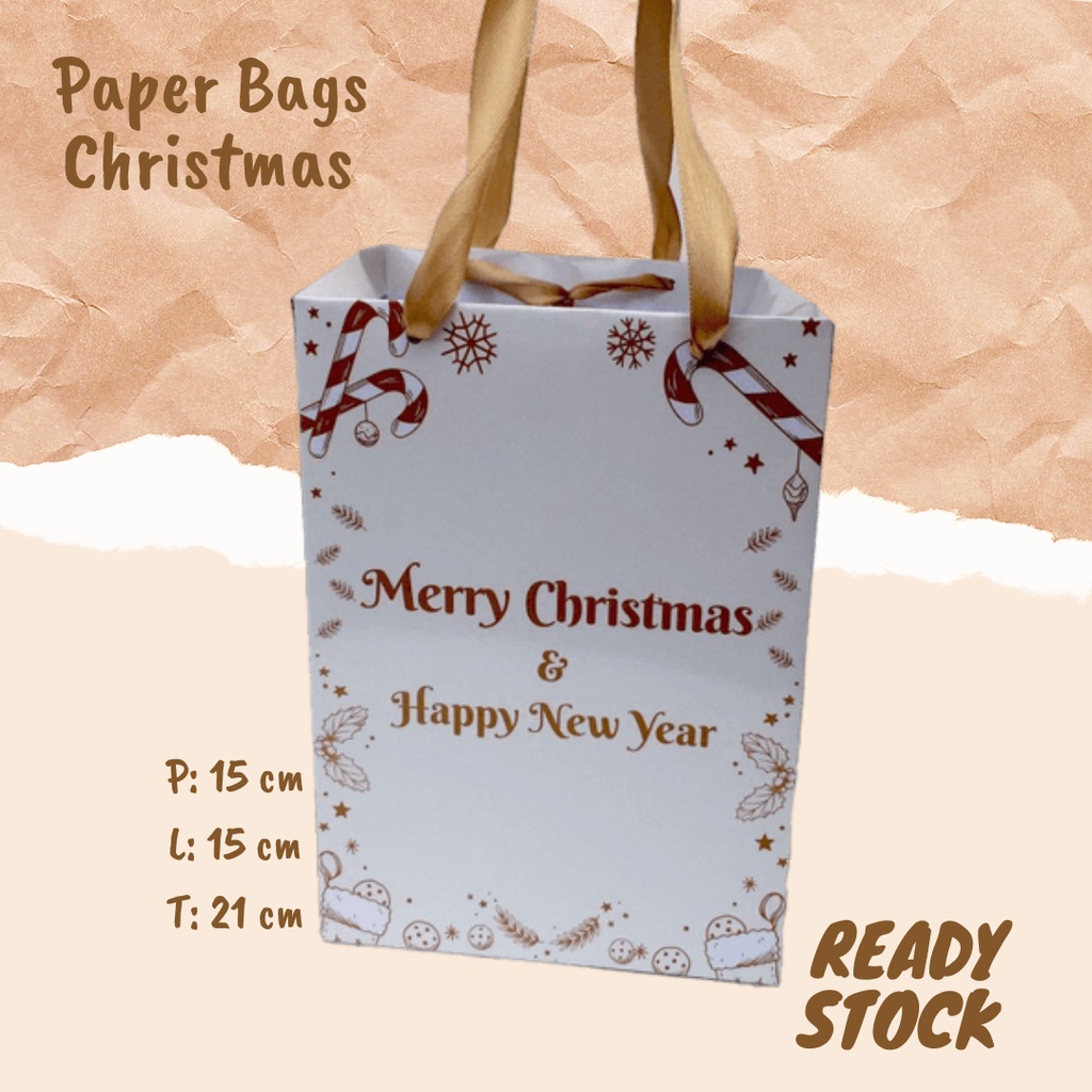 

(Ready Stock) Tas Christmas / Paperbag Christmas / Christmas Hampers / Tas Kertas Custom / Tas Natal