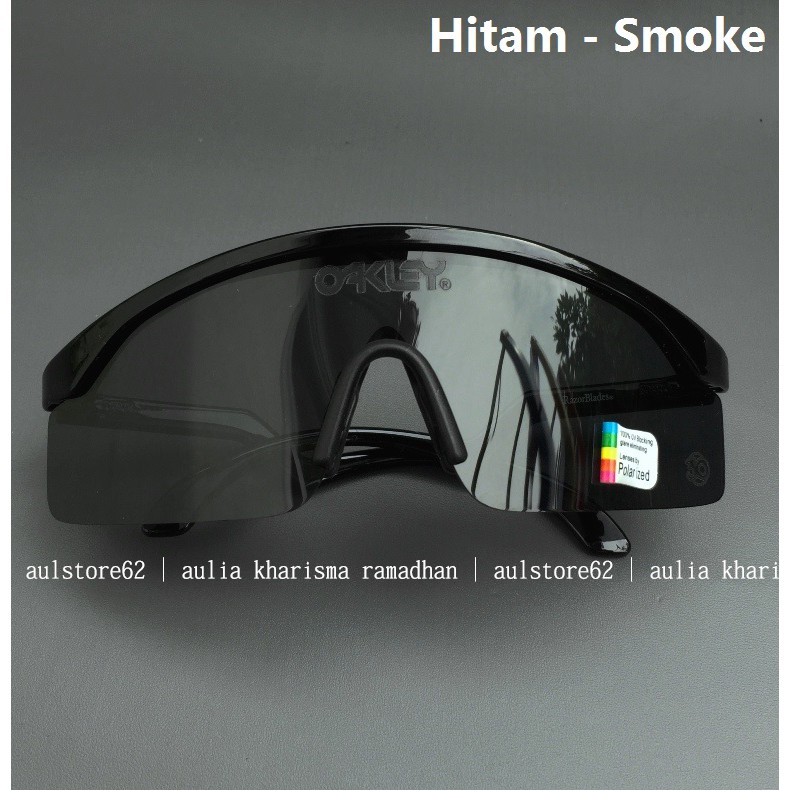 Kacamata Sepeda Roadbike MTB Kacamata Gowes Razor Blade Sunglass RazorBlades Lensa Polarized - 01