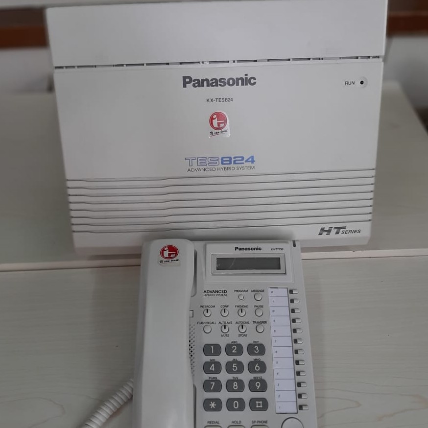 Pabx Panasonic KX-TES824 + Paket Telepon 7Unit KX-TS505 KX-T7730 SECOND