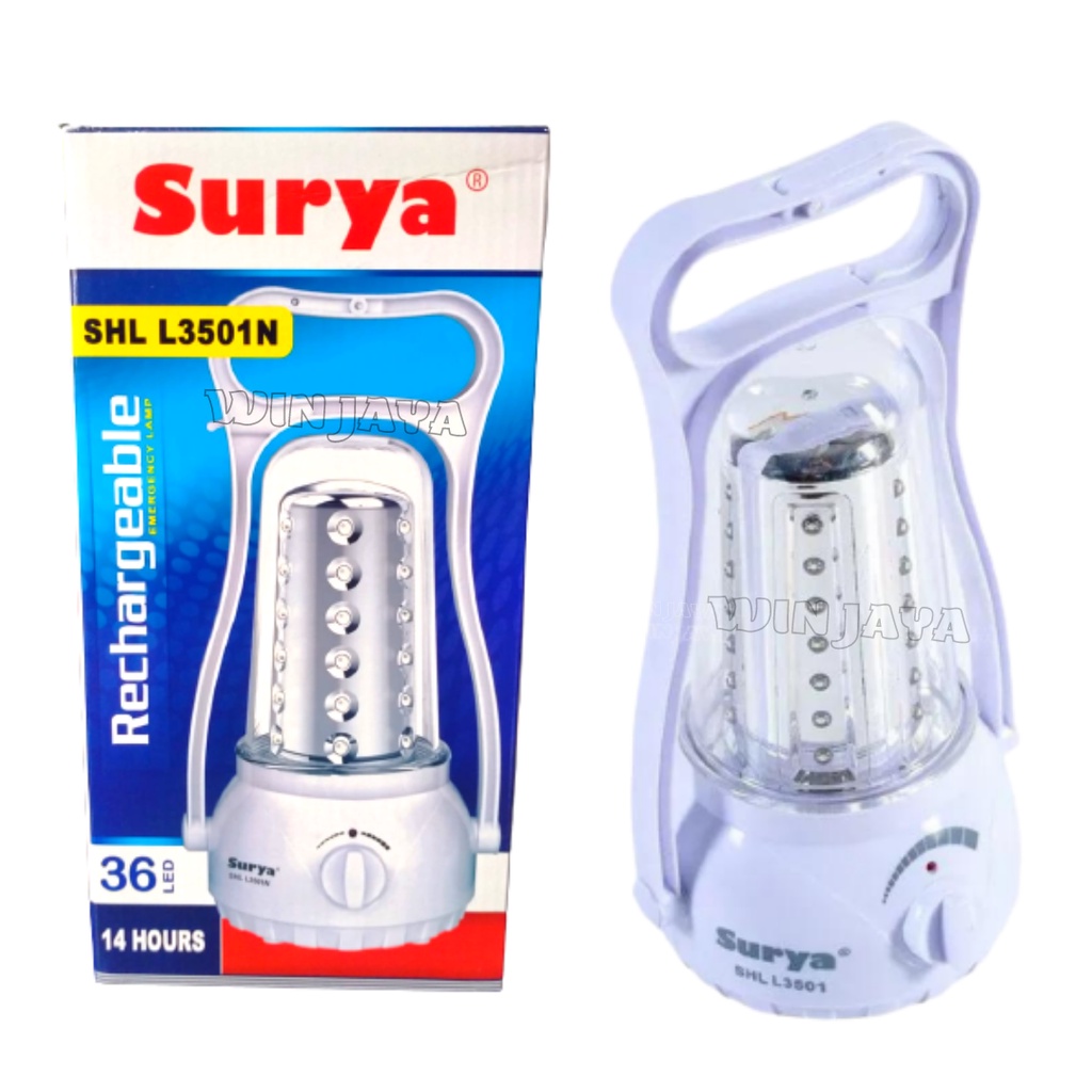 LAMPU EMERGENCY SURYA SHL-L3501N 36 LED SMD LAMPU DARURAT PETROMAX