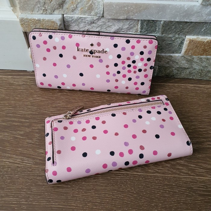 Dompet KS staci large slim bifold festive confetti WLR00191