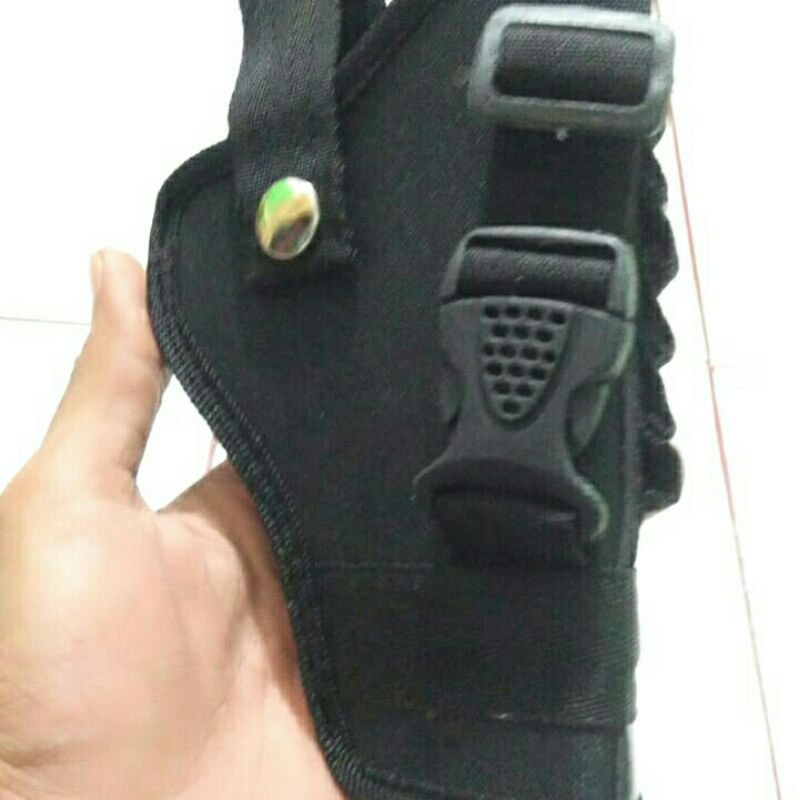 HOLSTER KANVAS GLOCK UNIVERSAL PINGGANG | SARUNG KANVAS PISTOL PINGGANG