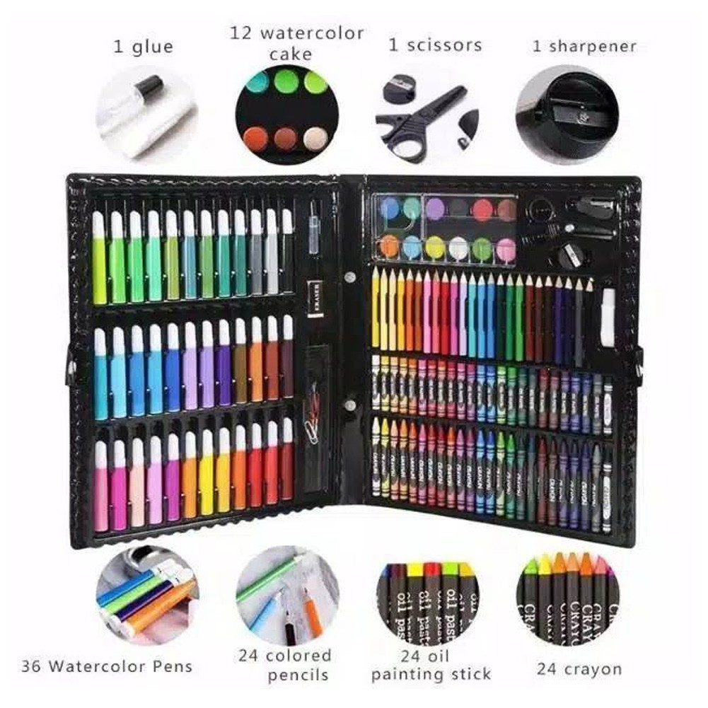 MALL - 150PCS Crayon Set Alat Gambar Alat Tulis & Lukis Menggambar Melukis Anak ATK06 COD-3
