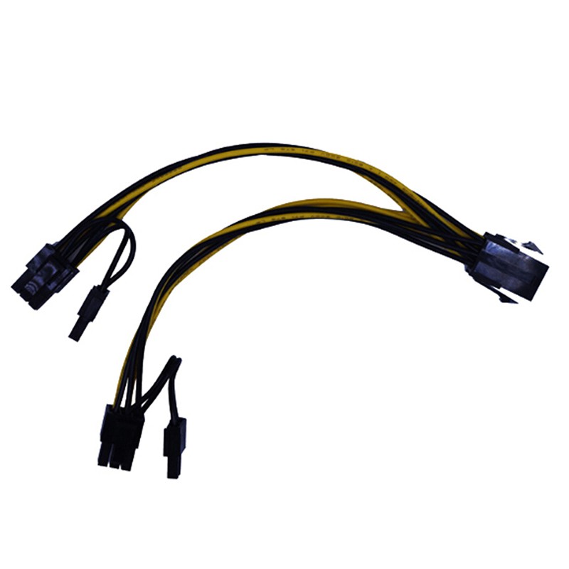 (Ele) Kabel Konektor Video Card 6 Pin Ke 8pin 6Pin +