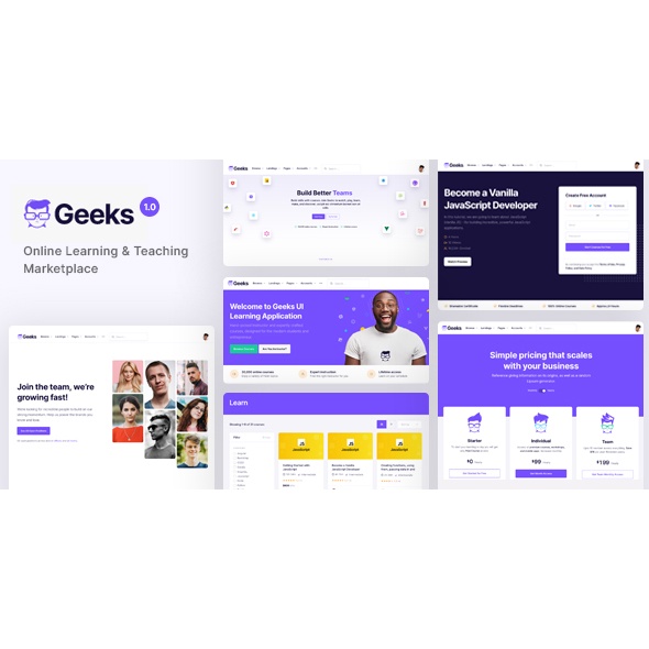 Source Code Geeks Online Learning Marketplace WordPress Theme