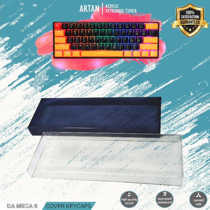 DA Meca 6 ACRYLIC KEYCAPS COVER PELINDUNG CAPS KEYBOARD MECHANICAL