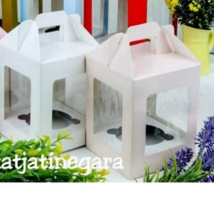 

BOX CUPCAKE IVORY SATUAN ISI 10 PCS / DUS CUPCAKE / BOX MUFFIN SATUAN