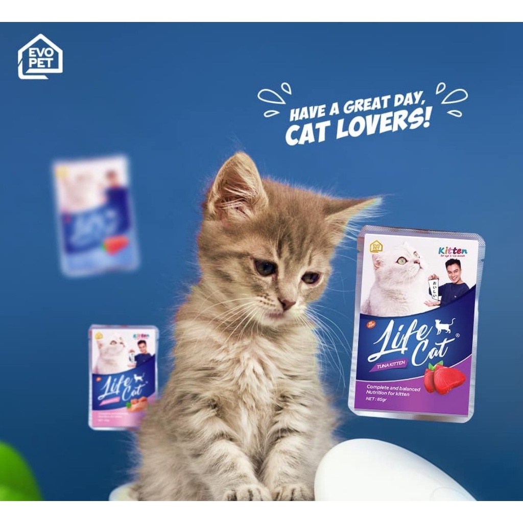 Life Cat Pouch 85gr Makanan Kucing Basah