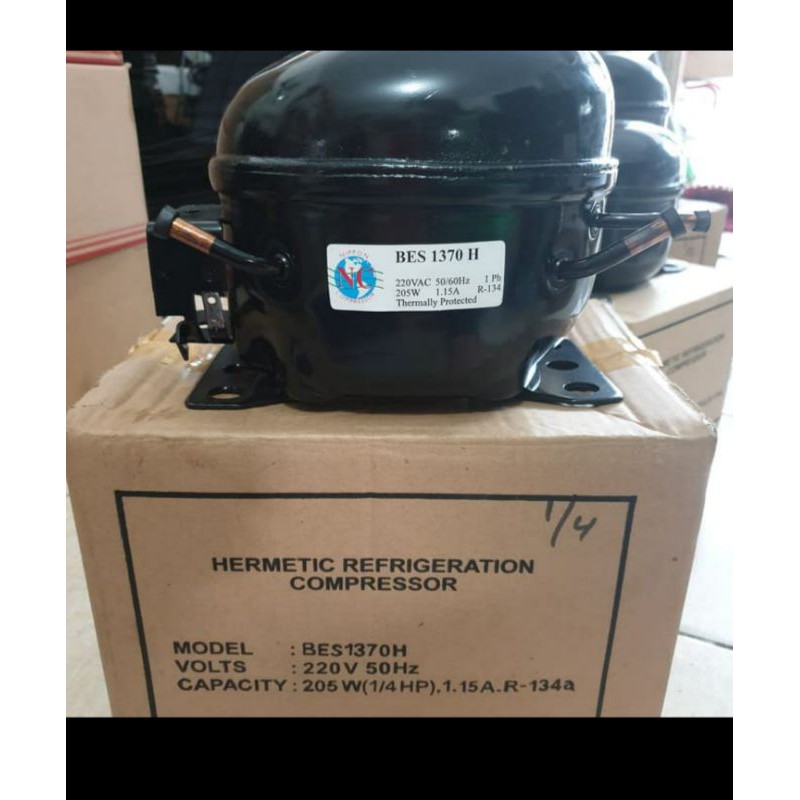 mesin / kompresor / compressor kulkas nippon BES1370H 1/4HP