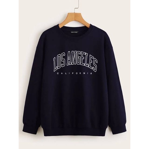 SWEATER OVERSIZE CREWNECK LOS ANGELES STREETWEAR  SWEATSHIRT PRIA DAN WANITA