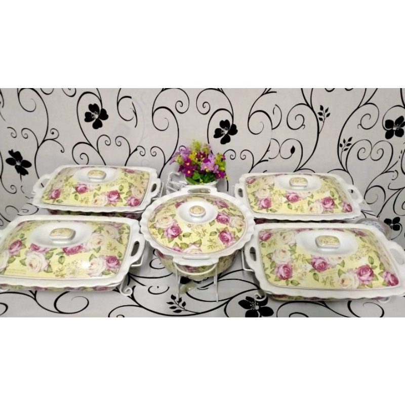 prasmanan Vicenza motif mawar dan melati