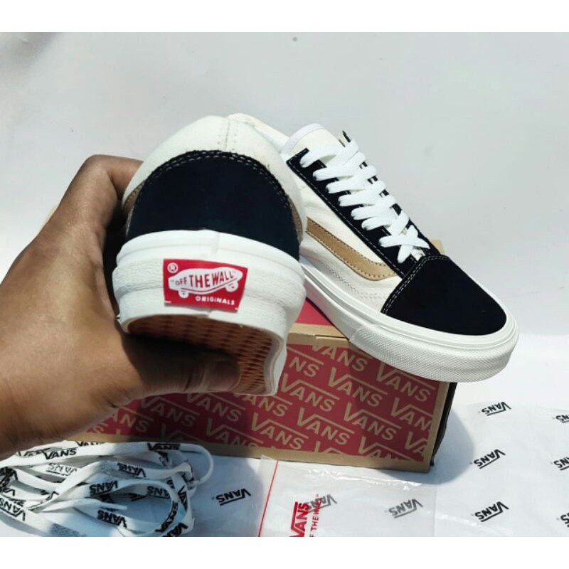 SEPATU V4NS OLD SKOOL BLACK MOCCA GRADE ORI V4NS PREMIUM SEPATU SNEAKERS PRIA SNEAKERS  WANITA