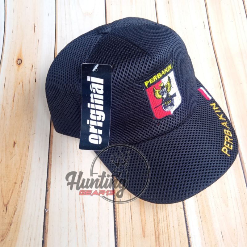 Topi PERBAKIN full bordir - topi warna hitam - topi