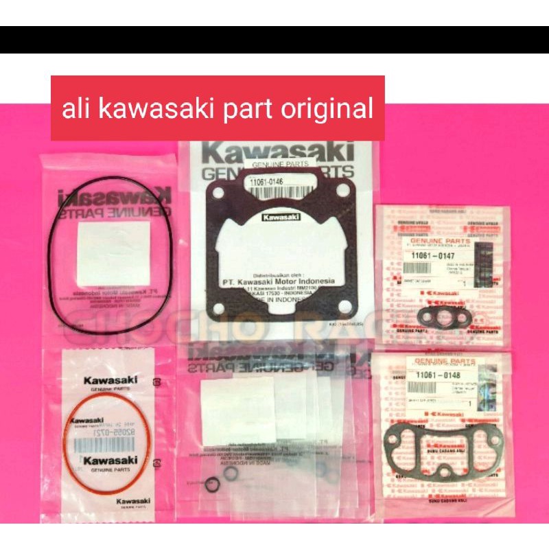 paking/perpak/gasket top set topset atas bawah ninja r kis lama blok 1827 original