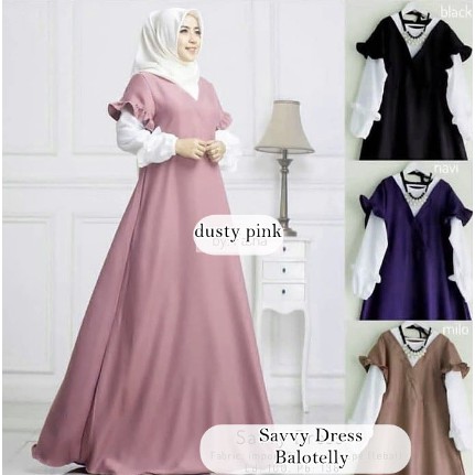 SAVVY DRESS BALOTELLY Gamis Syar'i asdf