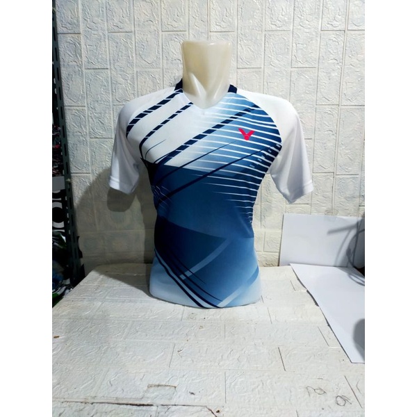 BAJU ATASAN BADMINTON DEWASA VICTOR V142/JERSEY BULUTANGKIS