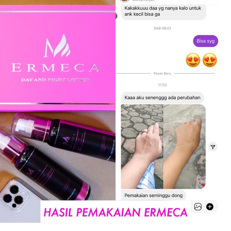 ERMECA CR GLOW BODY LOTION || HANDBODY PEMUTIH