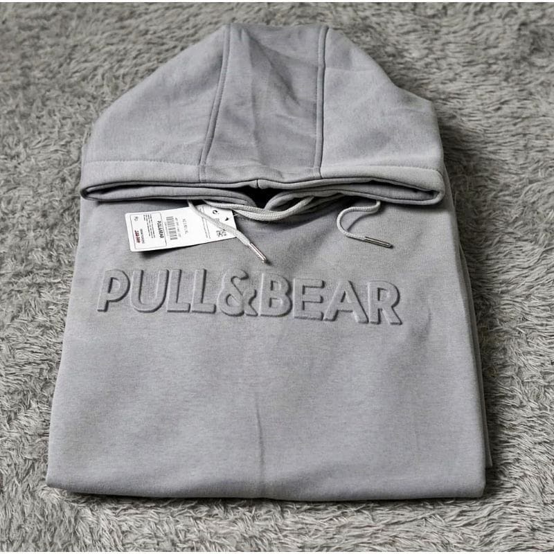 Sweater Hoodie Pull And Bear Cream Premium Unisex Bahan Flece Tebal