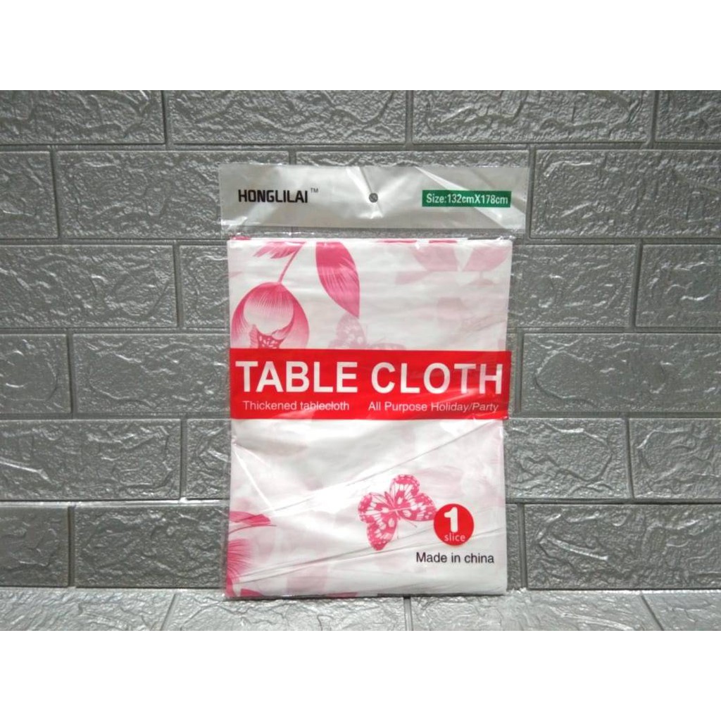 TERBARU!!! Taplak Meja Makan Kotak Persegi Anti Air Alas PVC Ukuran 132 x 178CM