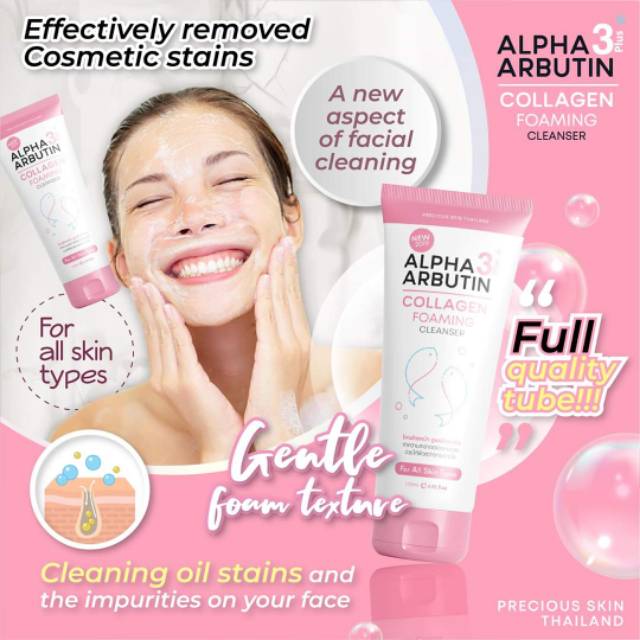 BPOM ALPHA ARBUTIN 3+++ COLLAGEN FOAMING FACE CLEANSER / SABUN MUKA / SABUN WAJAH / FOAMING WAJAH