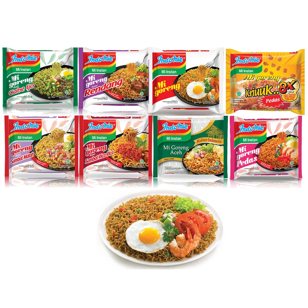

Indomie Mi Goreng 1 Bungkus – Rasa Khas Indonesia | Banyak Variant
