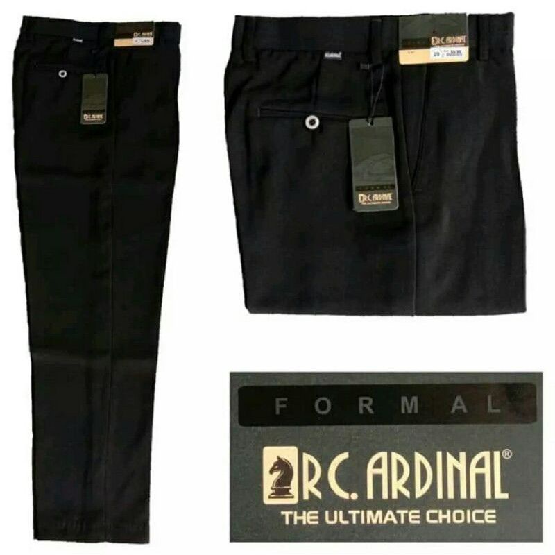 Celana Pria Formal Panjang Cardinal Hitam Bahan Premium Berkualitas