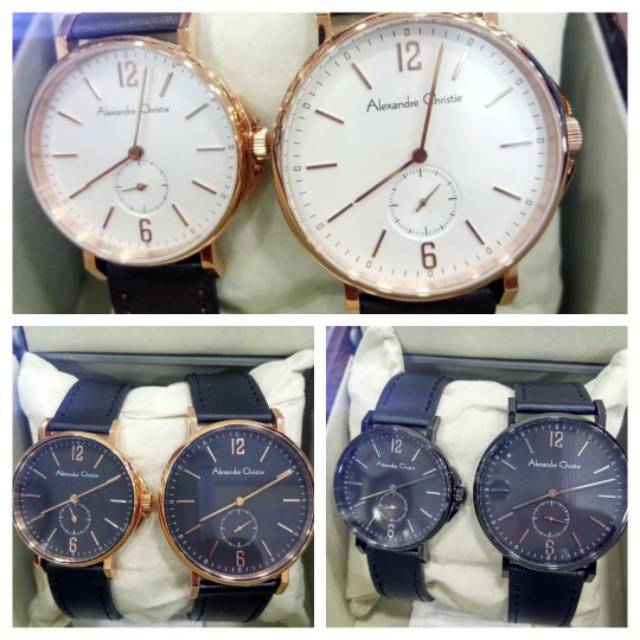 Jam tangan alexandre christie ac8458 couple 8458