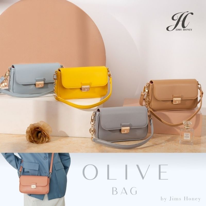 JIMS HONEY OLIVE BAG TAS SELEMPANG WANITA DENGAN DUA MODEL TALI