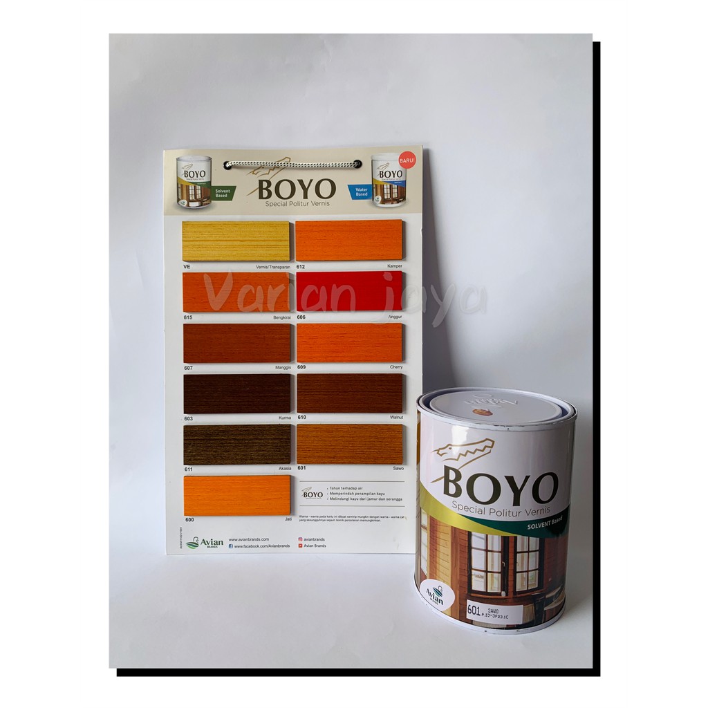 Boyo Cat politur atau vernis kayu AVIAN Plitur