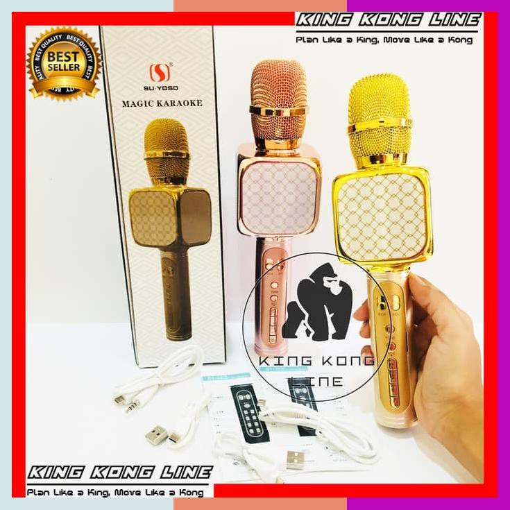 Mic Smule Bluetooth Ys69 Ktv Karoke Microphone Karaoke Suyoso