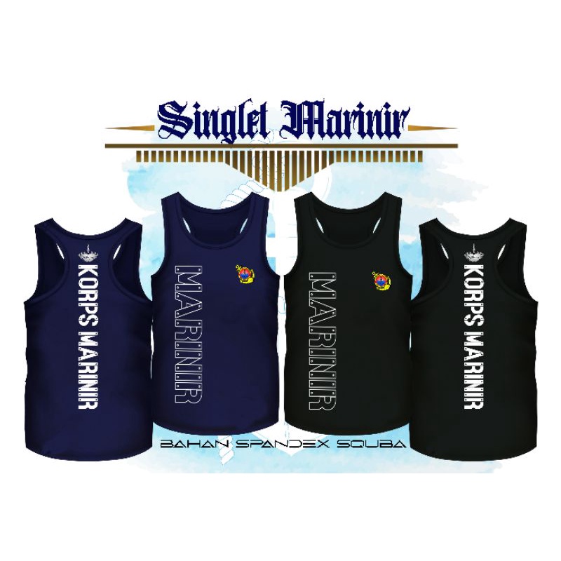 singlet marinir,bhan spndex squba/elastis/