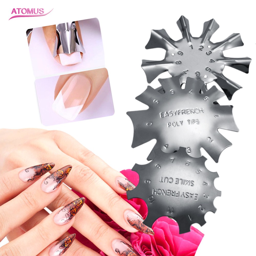 

PRODUK IMPORT Nail Accessories French Line Edge Cutter Stencil Trimmer French Tip Design Mould